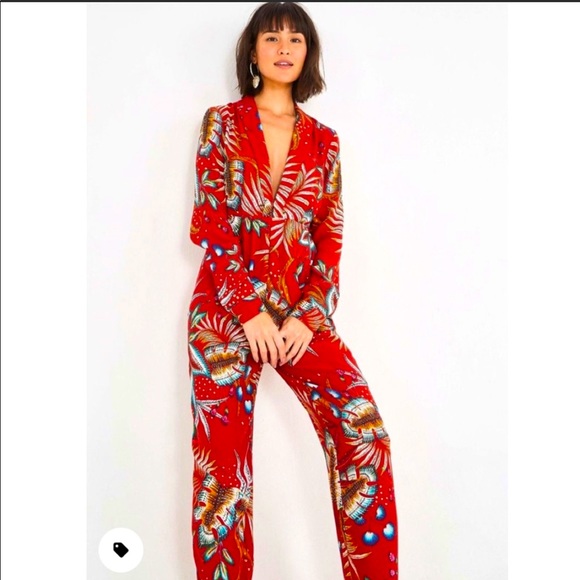 FARM Rio Pants - FARM Rio Jumpsuit. Silky fabric